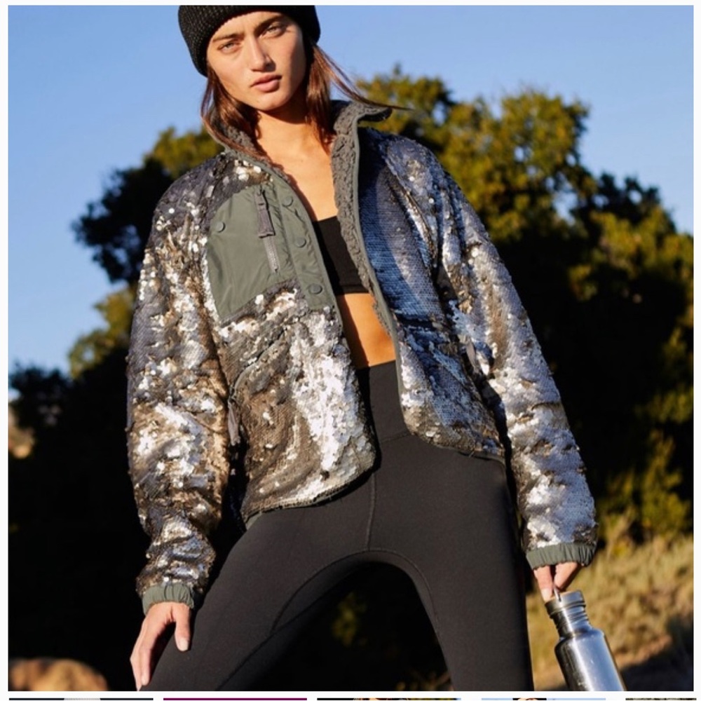 Free People Movement Hit The Slopes Sequin Jacket